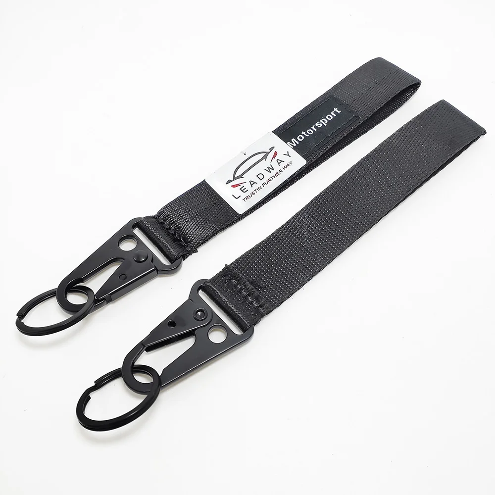 Car Accessories Keychain  Key Chains Customized Logo Metal Nylon Car Logo Keychain Key Ring Holder for All Car Brands