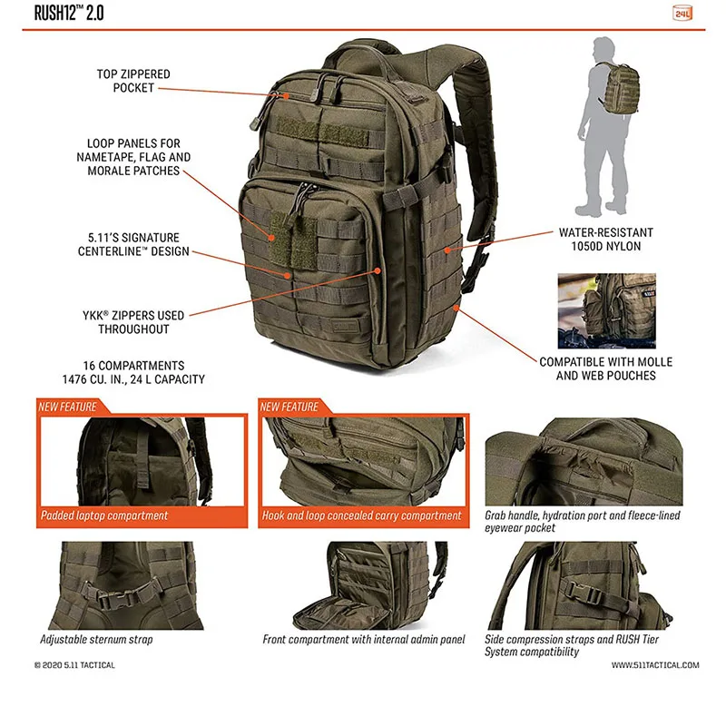 Large Capacity Durable Tactical Bags Backpack Hiking Training Backpack Best Quality Tactical Rucksack for Outdoor