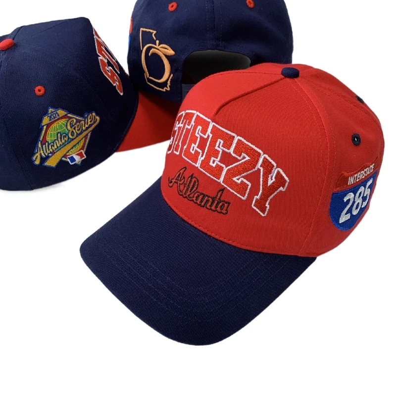 Printed Customised Hat Mens Adults Personalised Varsity Name Baseball Cap 