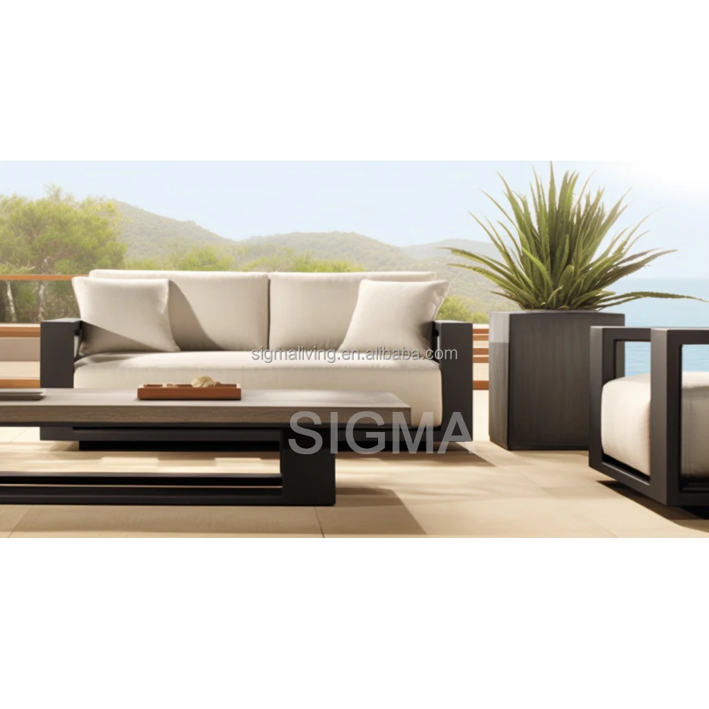 New Design Balcony Patio Furniture Modern Outdoor Garden Sofa Set Aluminum sofa