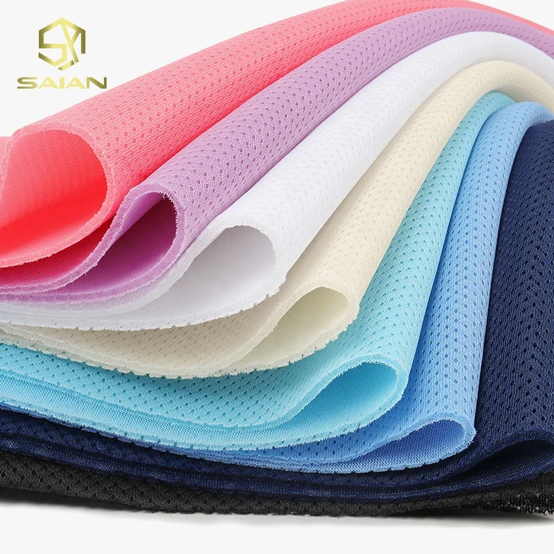By the Yard 3D Air Spacer Sandwich Bird Eye 100% Polyester Fabric Mesh  Fabric for School Bags Backpack Materials