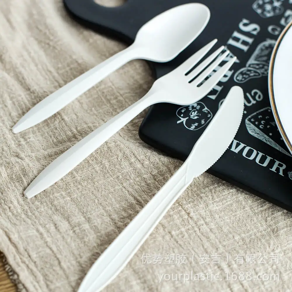 Culery Corn Starch Cutlery Set Compatible Biodegradable Knife