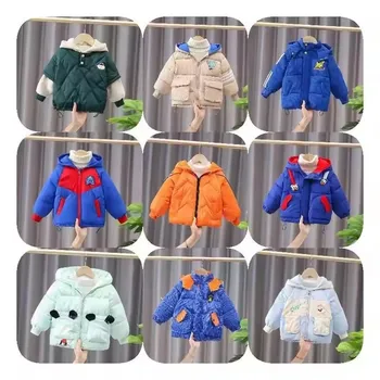 High quality down jackets for boys and girls zipper hoodies Winter down jackets for children