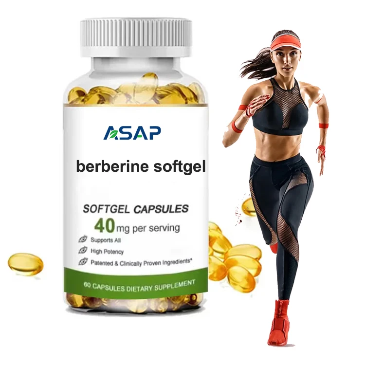 Private Label Berberine Hcl Hydrochloride Milk Thistle Supplements Berberine Softgels