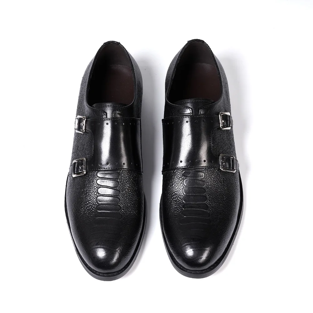 Hot Sale Italian Design Gentleman Classic Monk Strap Business Men