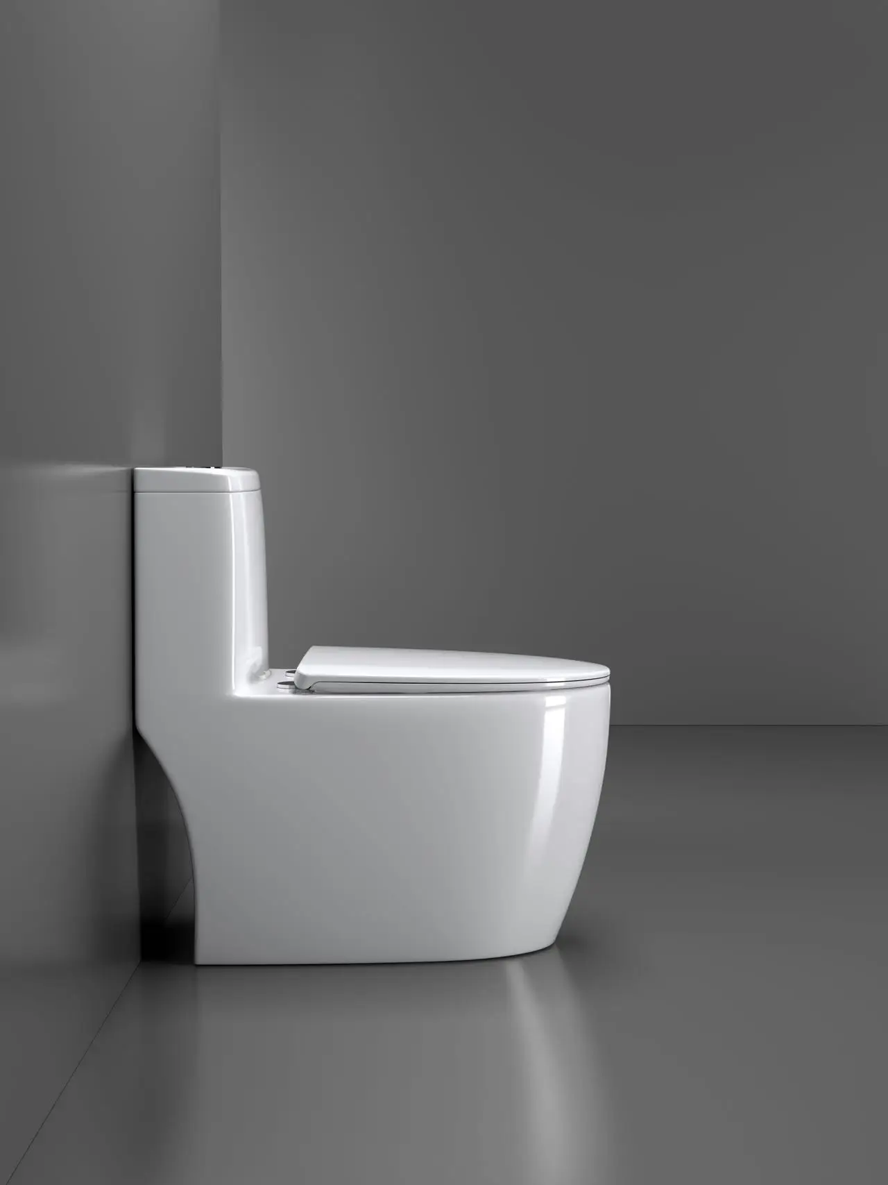 New design modern household toilet bathroom ceramic 2D super swiring one-piece toilet dual flush water closet supplier