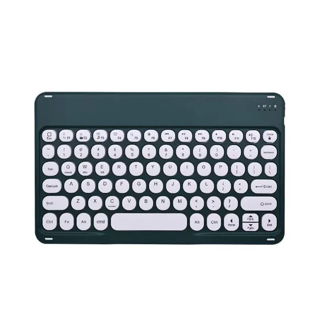 10 Inch Round Mini Style Touch Wireless Bluetooth Touchpad Magnetic Keyboard Control For Mobile Phone Tablet Pc For Ipad