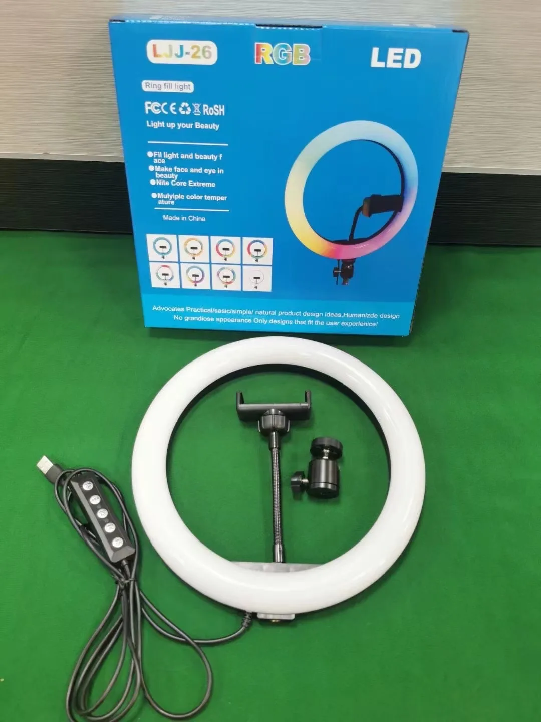 Luz Rgb Lampara Anillo De Luz Led Anillo De Luz RGB De 10 Pulgadas