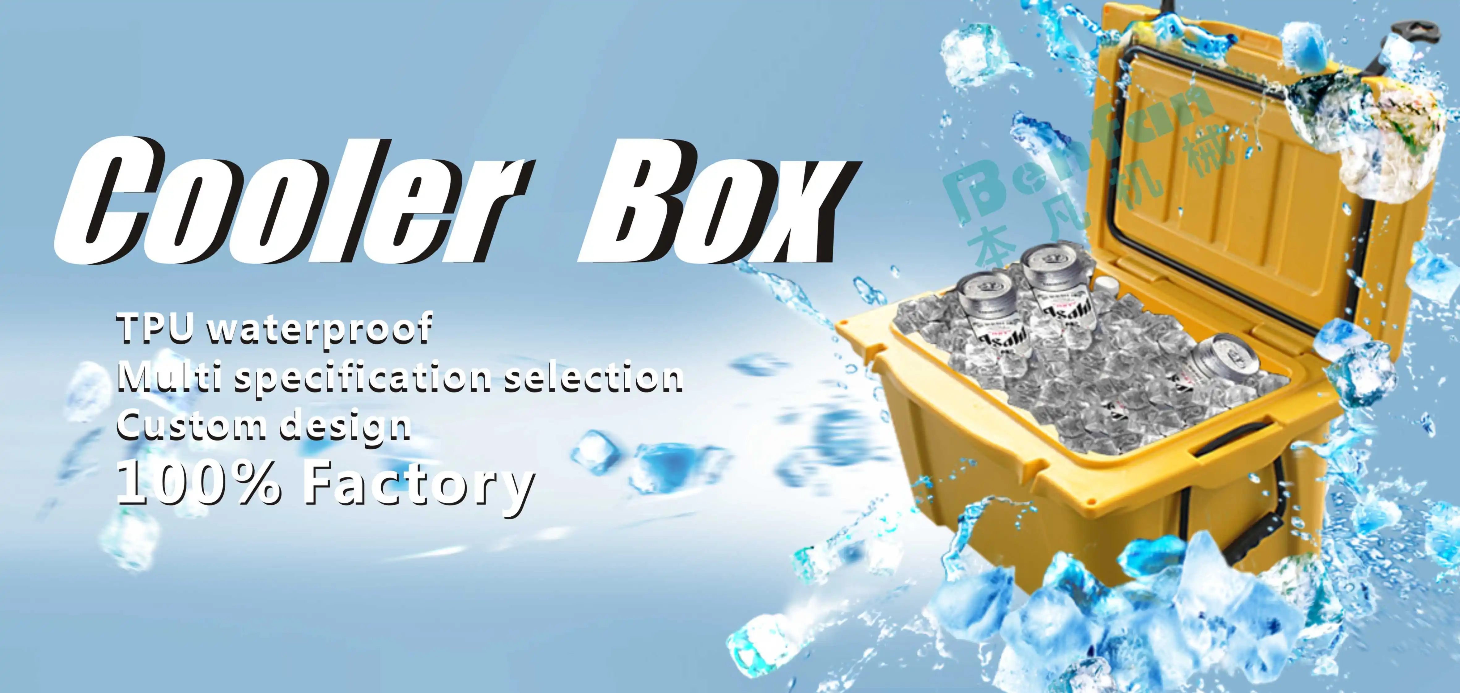 Benfan 2022 Outdoor Ice Chest Cooler Box Camping And Fishing Water ...