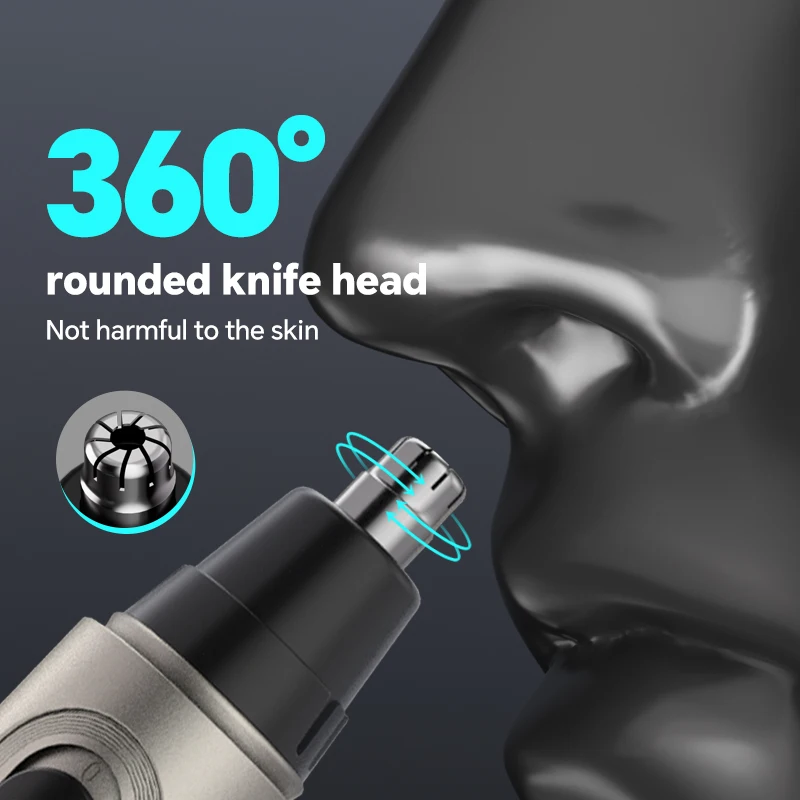 USB Charging Electric Men's Multifunctional Four-in-One Push Nose Hair Trimmer Portable for Home Car Use Direct Manufacturer details