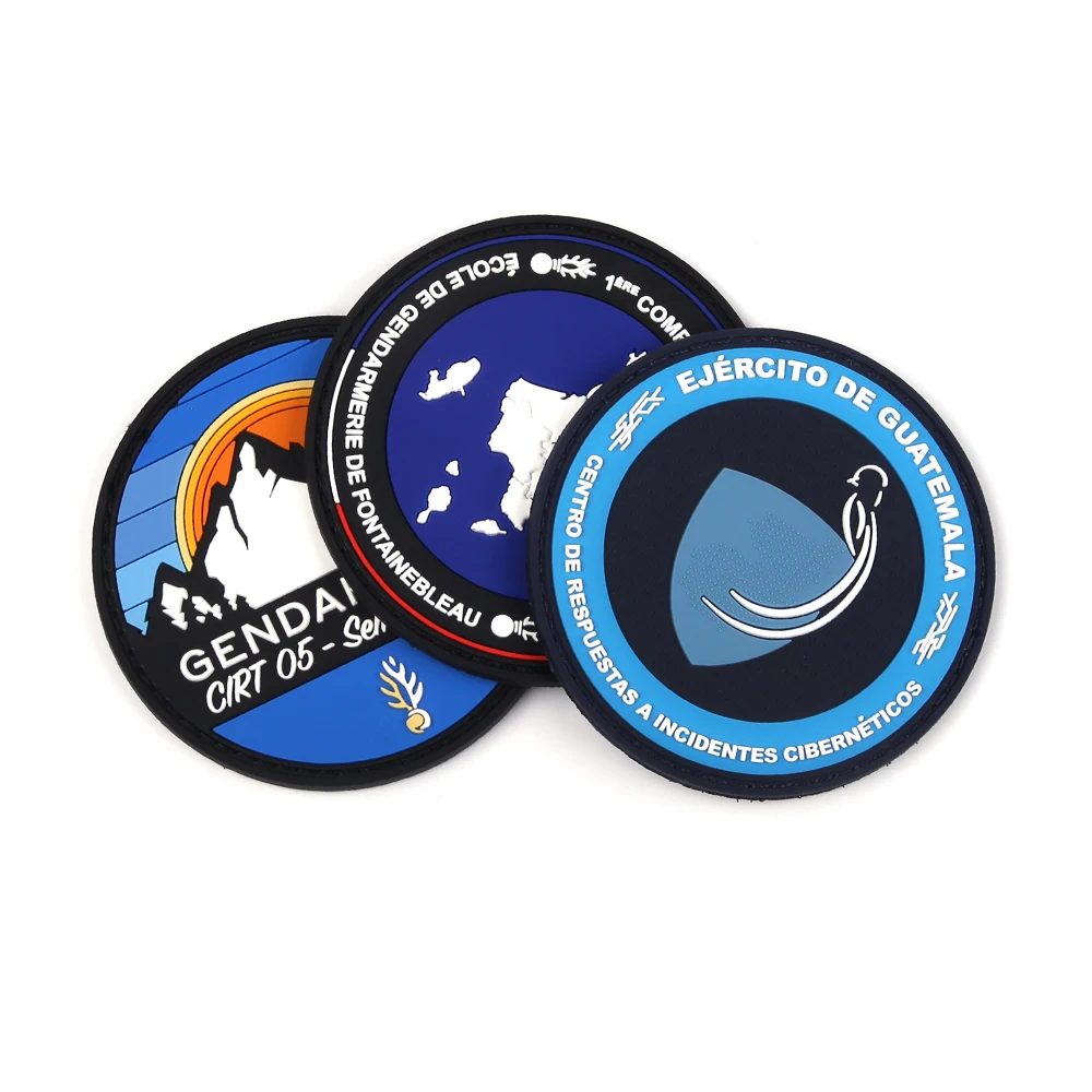 Custom Logo 3D Silicone Rubber Heat Transfer Label Soft PVC Patch for Clothing
