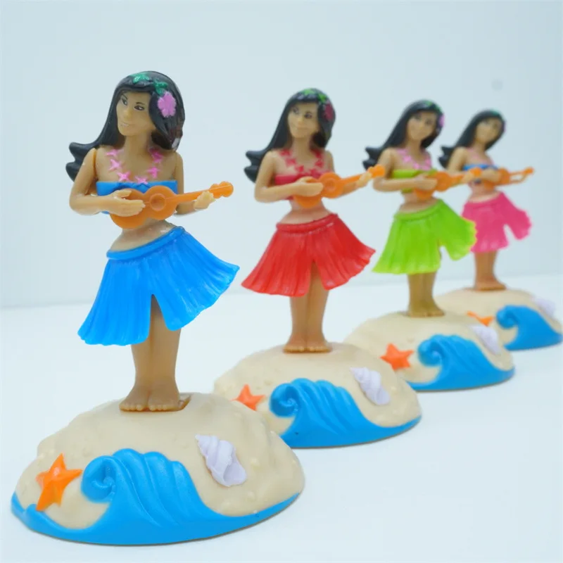 Factory Hawaii Solar Car Dashboard Decorations Dance Girl Doll