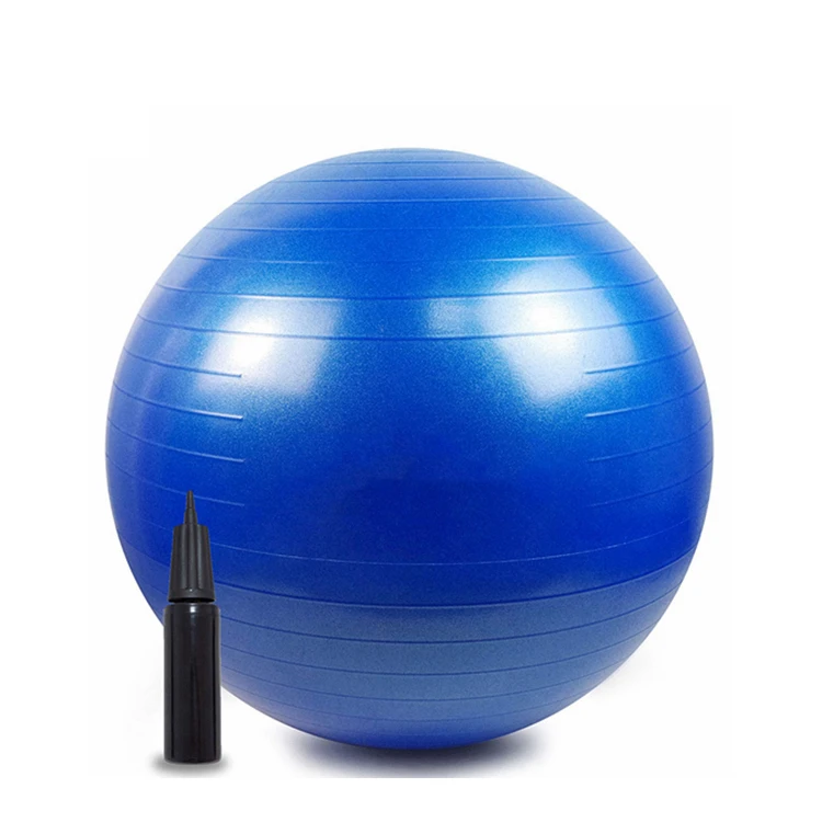 Мяч для тренажерного зала из ПВХ, с воздушным насосом, 55 см, 65 см