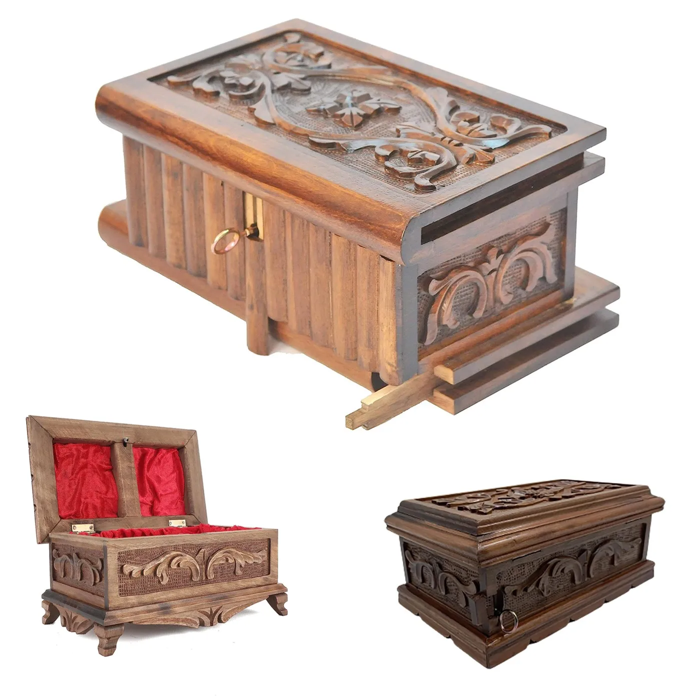 Wooden Secret Puzzle Gift Box - Custom Japanese Brain Teaser