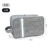 Multi-layer toiletry bag, small, gray
