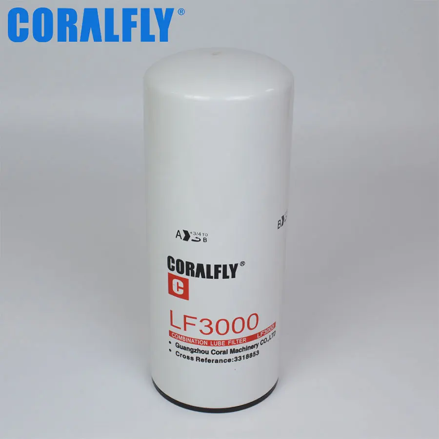 Детали двигателя грузовика Coralfly, смазочный масляный фильтр LF14009NN 143115 3318853 DBL7300 P553000 LF3000