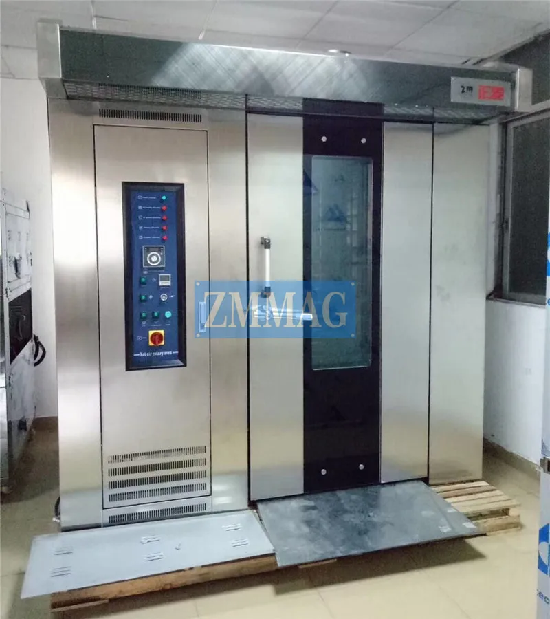 Zhengmai Bakery Machine Bread Steam Oven Digital Control Panel Bakery Oven 32 Trays Rotary Oven