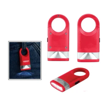 Plastic backpack LED flash light carabiner lantern flashlight with hook