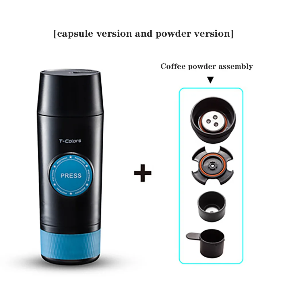 Kinglong Capsule 80ml Car Travel Nespressoo Coffee Maker Mini Expresso 12v 24v Car Coffee Maker