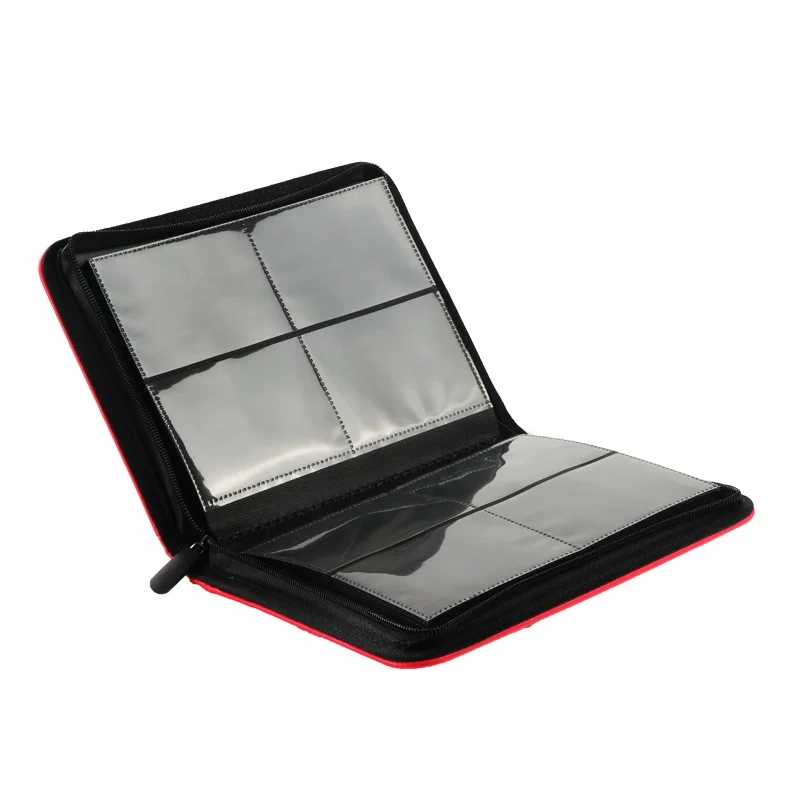 4 кармана на заказ магический рукав для Карт Yugioh Premium Коллекционирование карт черный папка фотоальбом