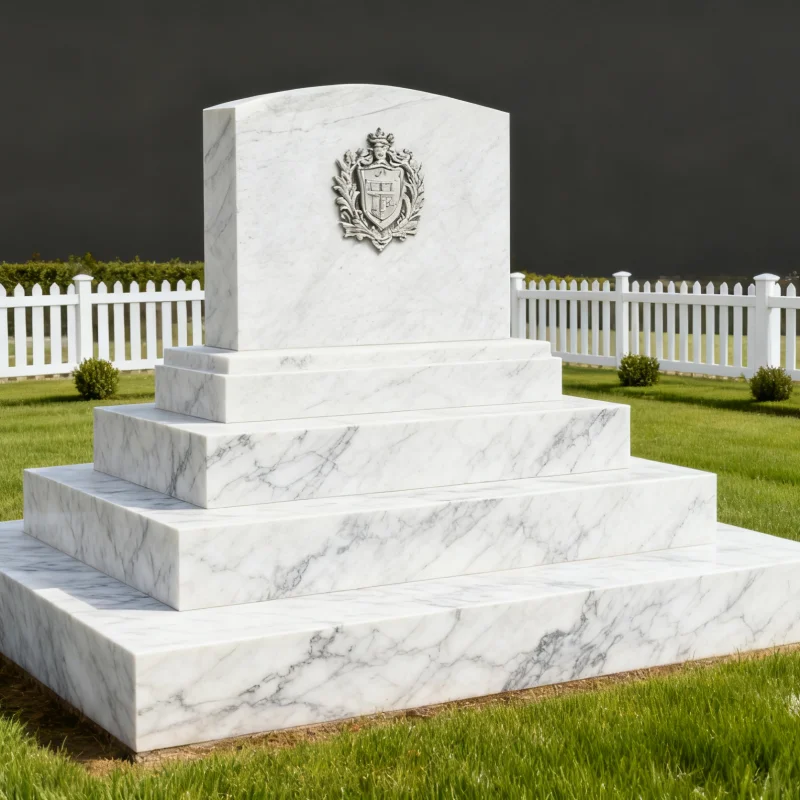 product bianco carrara marble tombstones and monuments with angel  heart shape headstone design for cemetery white marble tombstone-6