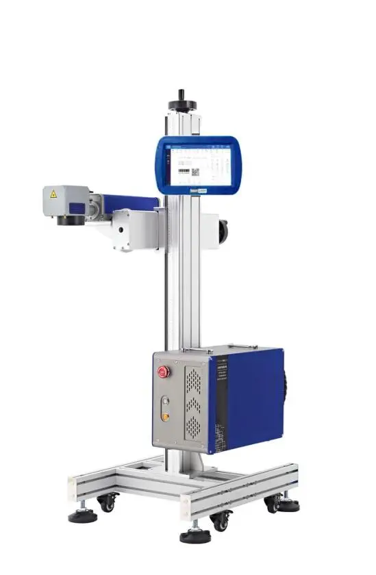 PVC HDPE Plastic Pipe Laser Printing Machine Flying Fiber Laser Marking Machine for PVC Pipe Coding logo Printer