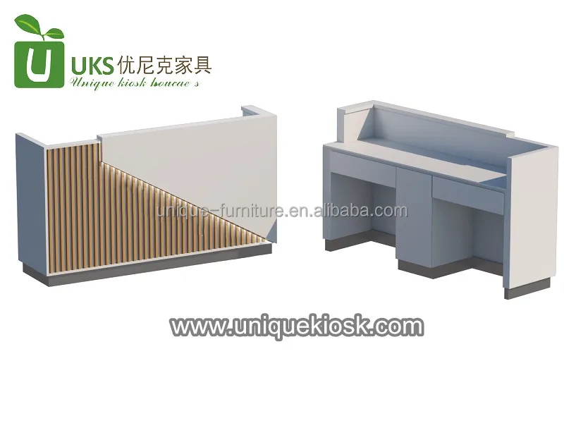 High Level Reception Desks Modern Reception Counter Office Front Table Salon Reception Area Counter Table for Sale