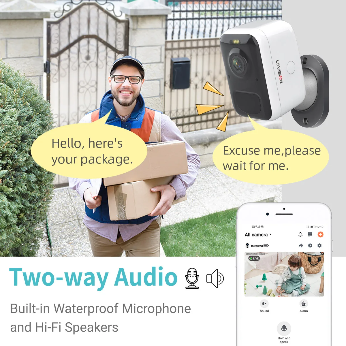 2MP 4MP 屋外ネットワーク WIFI バッテリーカメラ ワイヤレス電源式