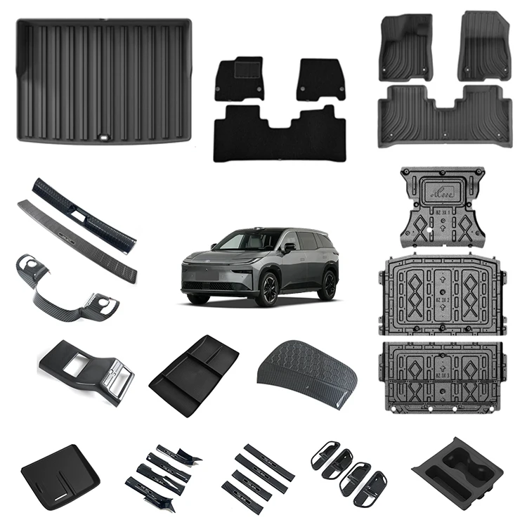Accessories for Toyota bZ3X Interior Exterior EV Car Accessories Car Mat Mudguard Window Visor Door Sill Guard Petrol Tank Cover