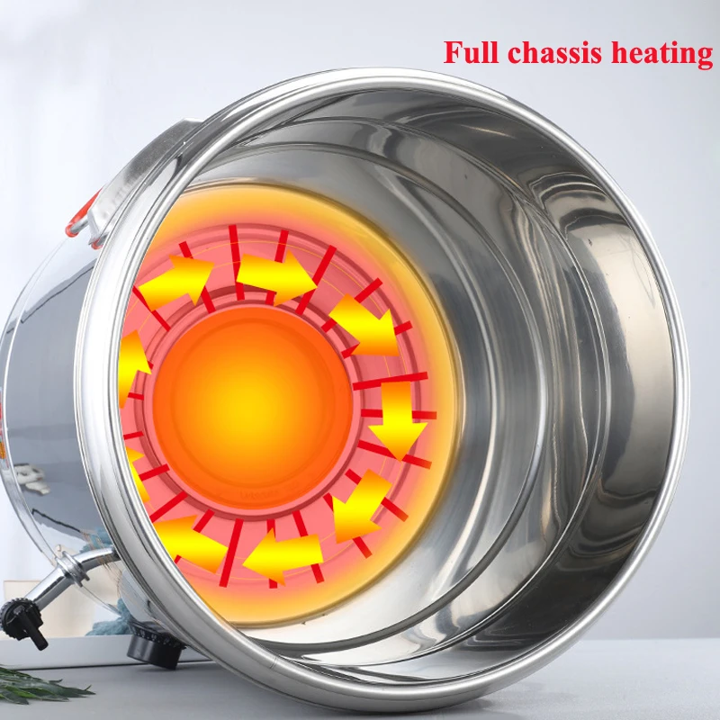 PUSISON электрическая вставка большой емкости воск плавки полный шасси нагрев соевый пчелиный парафин промышленный плавкий бак