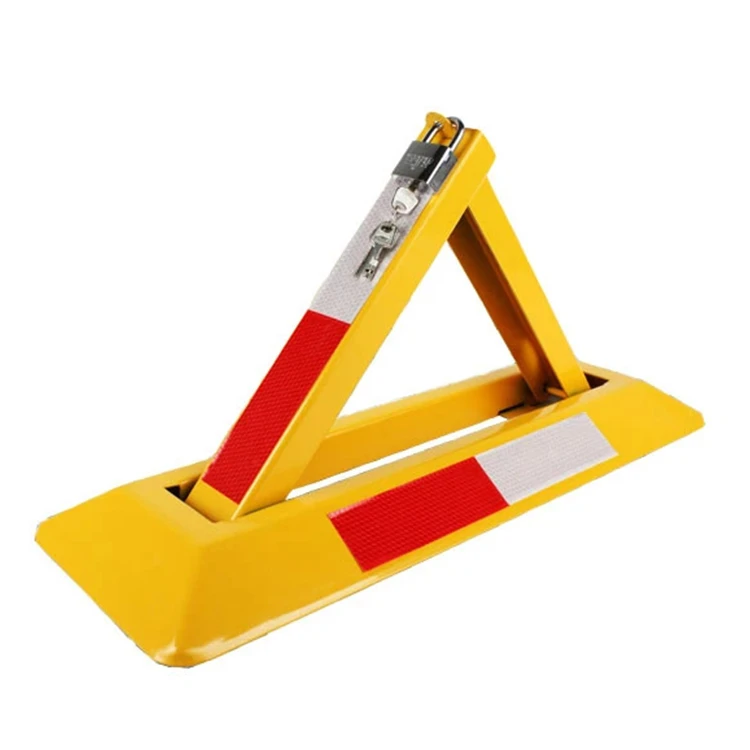 Простая наружная стальная Антикоррозийная складывающаяся ручная парковочная шлагбаум наземный замок треугольный парковочный