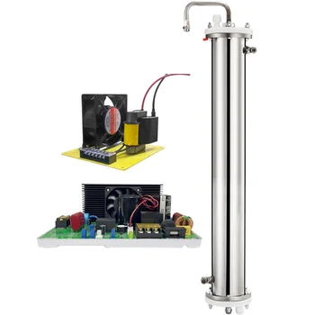 60G High Voltage corona Discharge Ozone Generator Water Cooling Enamel O3 Tube Kits