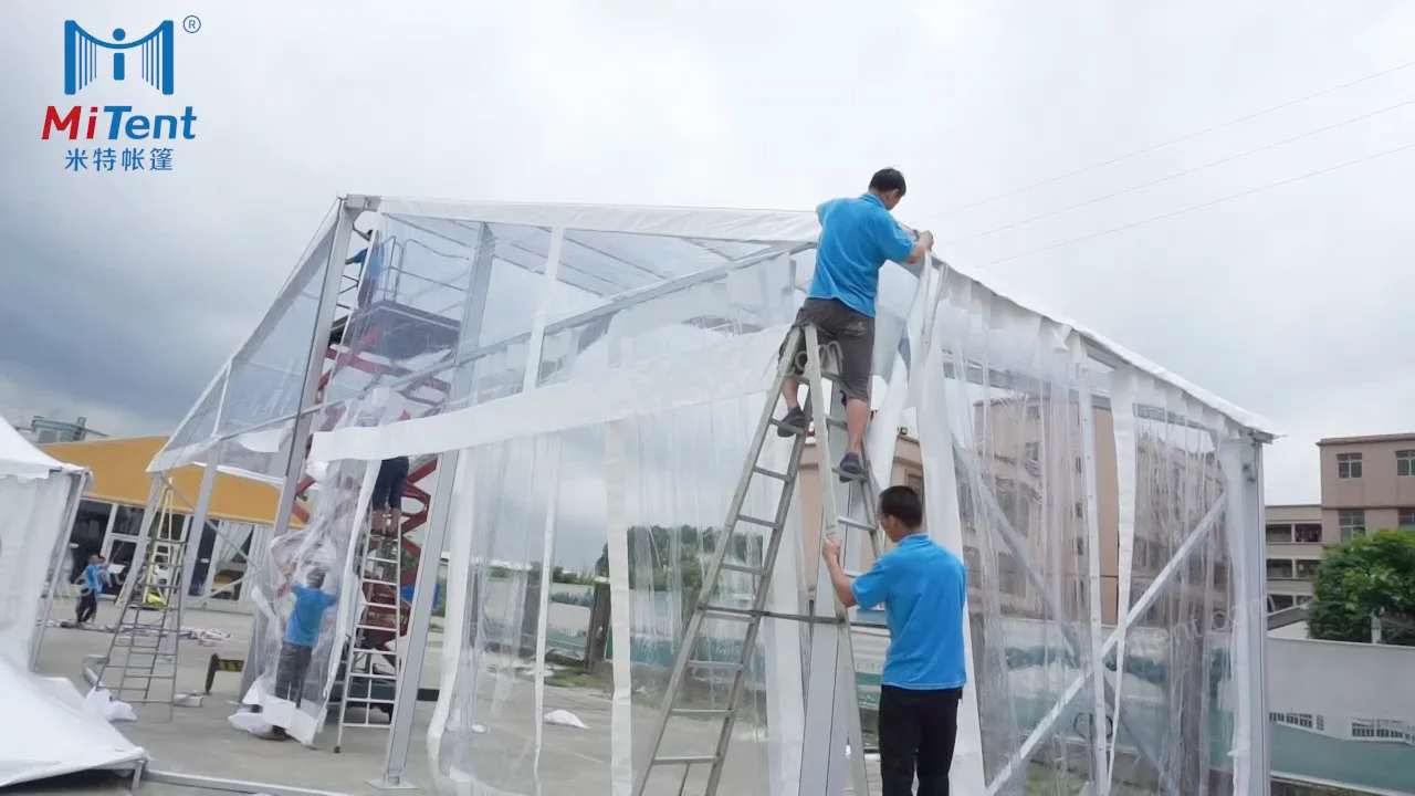 Party Tent 20x20 Heavy Duty Wedding Tents Inner Lining Ceiling Clear ...