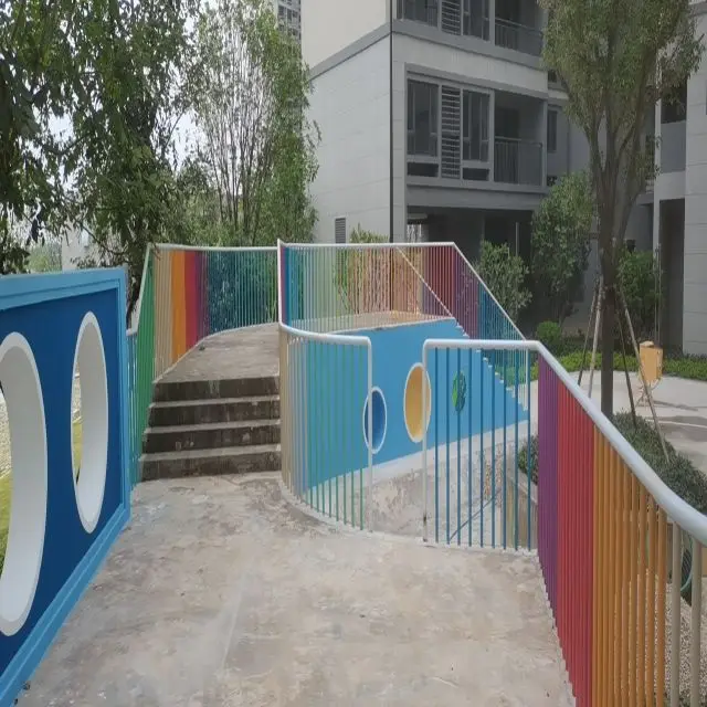 Factory Customized Outdoor Stair Rail Playground Colorful Railings ...