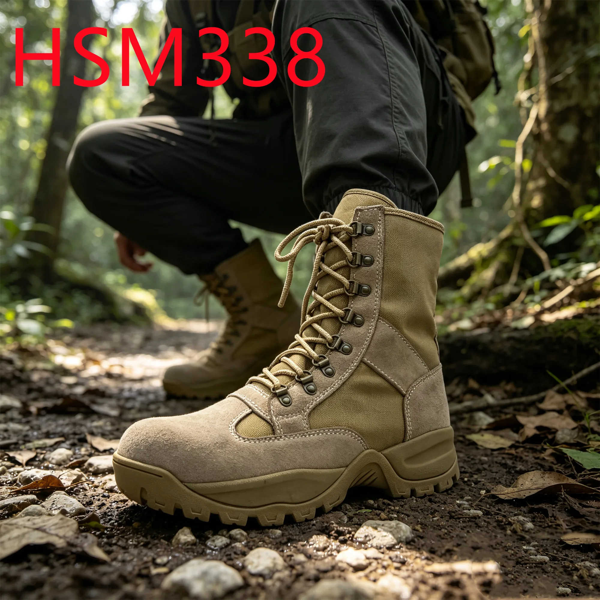 HY,Wild Jungle Anti-shock EVA+Rubber Outsole Tactical Gear Boots Muddy Roads Practicality No Tired Feet 8