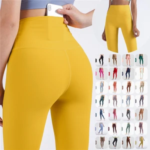 YISHENHON Multi Colors Women High Waist Tummy Control Yoga Pants Fitness Exercise Workout Yoga Leggings With Back Pocket