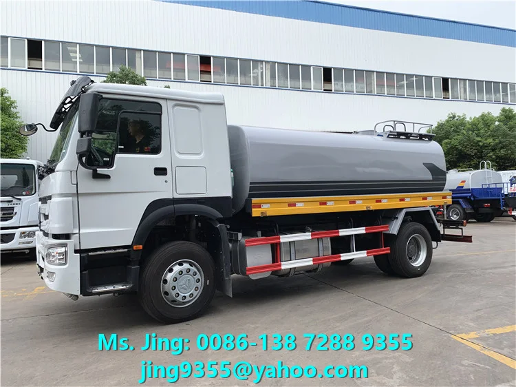 Factory Supply 15000L SINOTRUCK HOWO 4x2 Water Tanker Transport Truck for Sale in Ghana