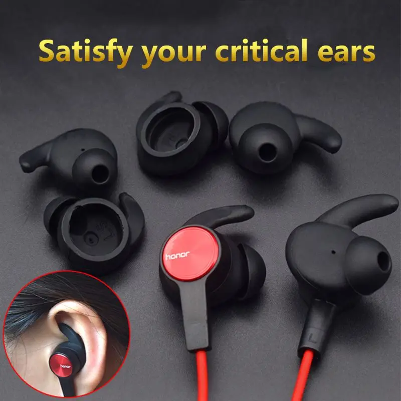 Free Ship 3 Pairs Cover In-ear Tips Soft Silicone Skin Earpiece Ear Hook Buds Replacement For Huawei Honor Am61 Sports - Buy Earbuds Cover In-ear Tips Silicone Skin Ear