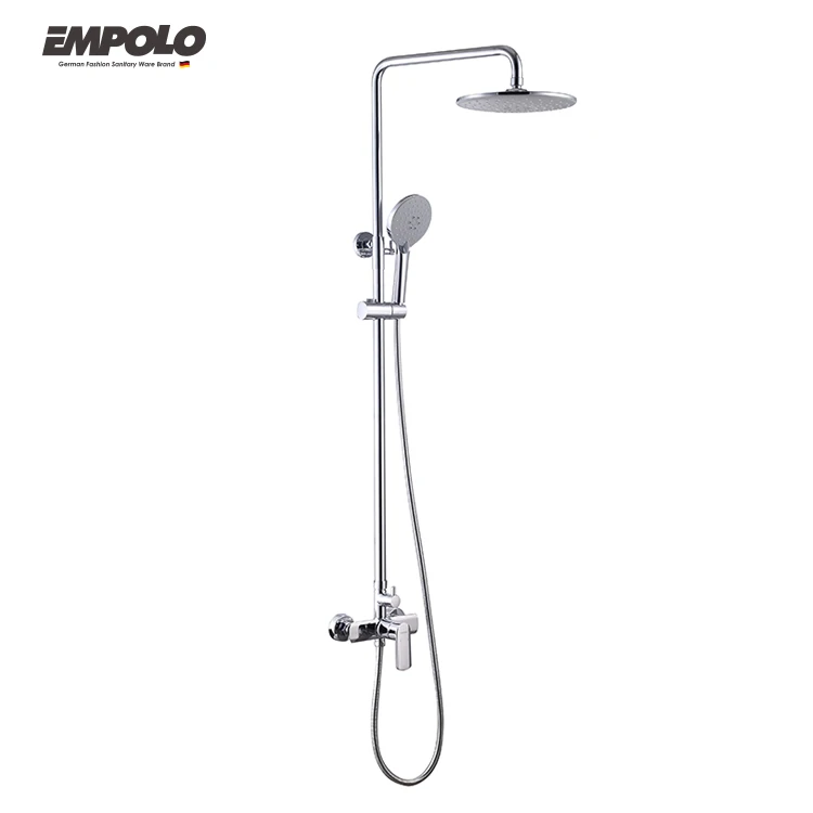 Alam Empolo 8 Wall mount Rain Shower Set - Chrome Finish