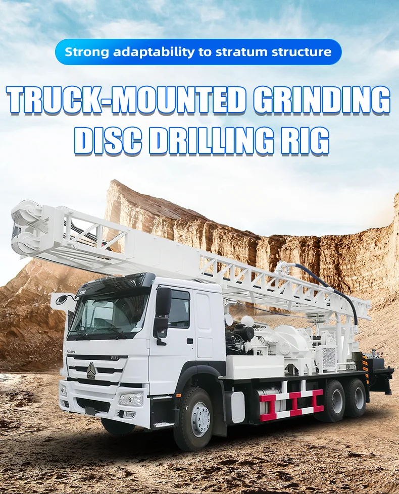 Truck Mounted Pneumatic Disc Drill Rig Integrated Air Powered System ...