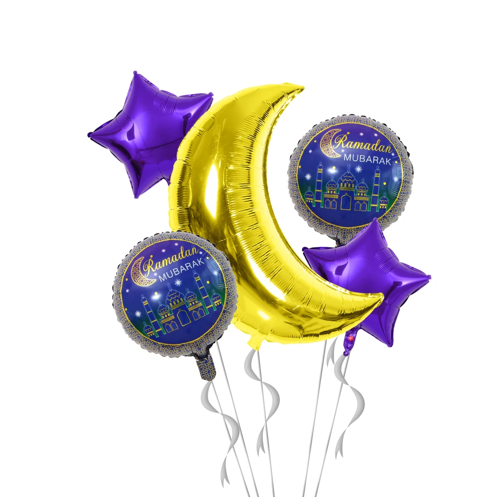 Five-Side Printed Extra Large Decorations Details about   RAMADAN MUBARAK BALLOONS 20 PACK 