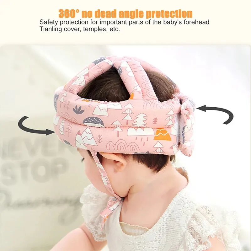 Baby Crawling Proofing Head Protector Helmet Kids Safety Soft Cotton ...