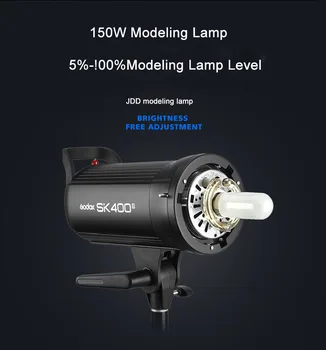 SK400II Professional Photography Equipment Compact 400Ws Photo Studio Flash Strobe Flash Light Godox Flash De Studio SK400 detail image