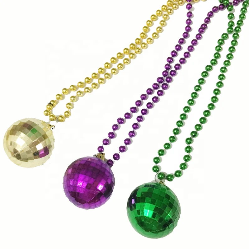 Mardi Gras Disco Ball Beads