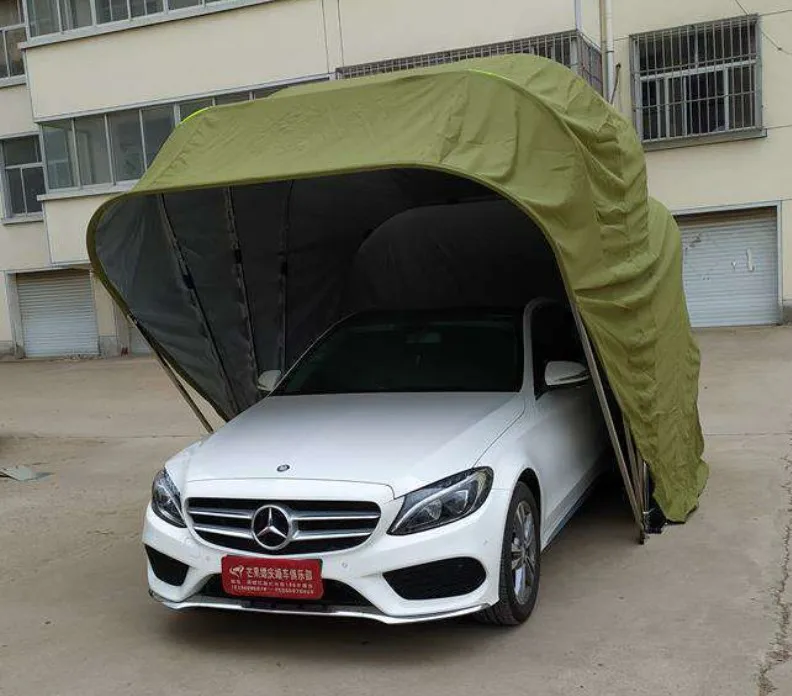 Multi-Purpose Sunshine Automatic Foldable Garage Canopy Suitable for Most Private Cars