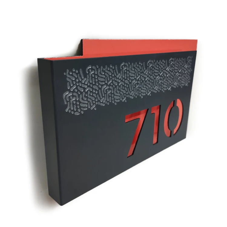 Brandnewsign House Number Plate Metal Number Letter Sign Custom Design Factory Outlet Door ADA Sign Brallie Sign