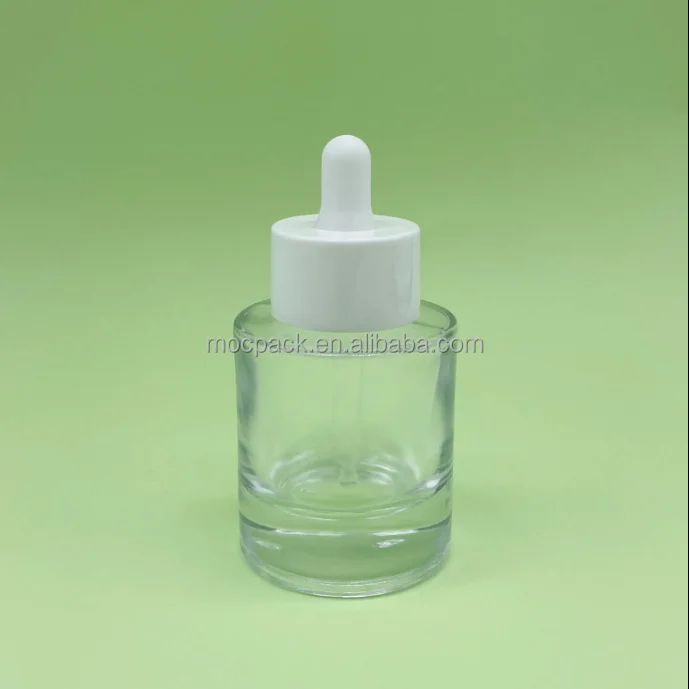 product high quality thick wall round 30ml 50ml glass dropper bottle cosmetic serum essence dropper bottle-27