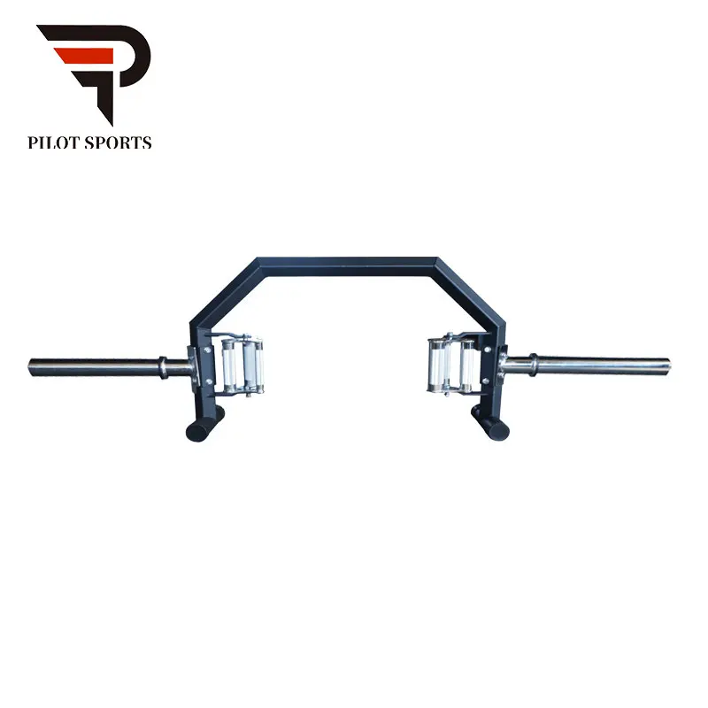 Pilot Sports Barbell Weightlifting 1 Inch Multi Grip Hex Trap Bar Hex