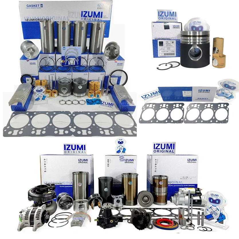 IZUMI ORIGINAL DE08 DE12 Diesel Engine Parts Overhaul Rebuild Repair Liner Kit FOR DOOSAN