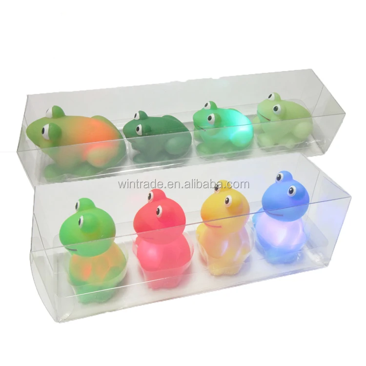 light up frog bath toy